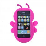 Wholesale iPhone 4 4S 3D Bee Case (Hot Pink)